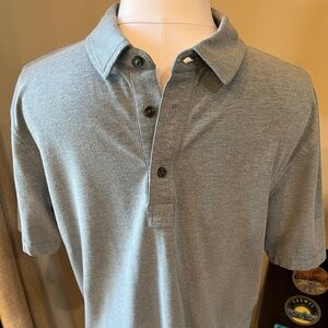 Linksoul Tempus Fugit Polo Shirt - Pale Heather Blue, Size S